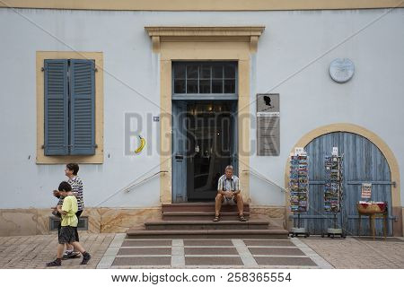 Speyer Cathedral And Classic Retro Building At Speyer Town In Rhineland Palatinate, Germany