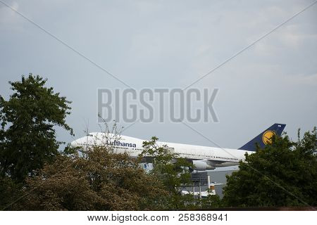 Lufthansa Boeing Model At Technik Museum Speyer For German And Travelers People Visit At Speyer Town