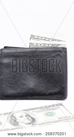 Blurred Waller And Dollar Money Background