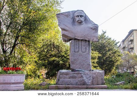 Almaty, Kazakhstan - September 15, 2018: Monument Taras Grigorievich Shevchenko - Ukrainian Poet And