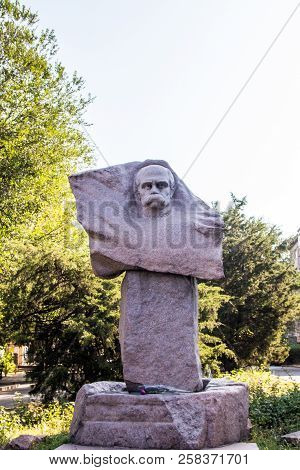 Almaty, Kazakhstan - September 15, 2018: Monument Taras Grigorievich Shevchenko - Ukrainian Poet And