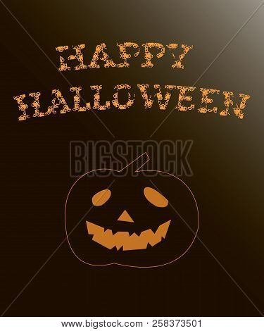 Happy Halloween. Poster, Postcard, Greeting Card, Flyer, Background. Vector Illustration.