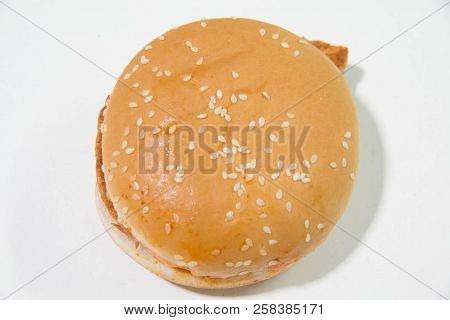 A Delicious Fas Food Burger For Background