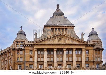 Budapest, Hungary - June 17, 2018: Beautiful View Of Anker Palace