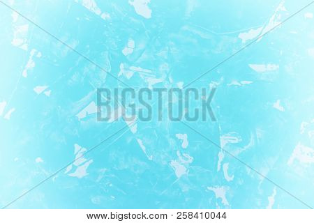 Blue Concrete Or Marble Background With A Faded Film Effect (as An Abstract Background With A Marble