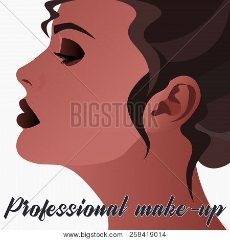 Beautiful Woman Face Hand Drawn Vector Illustration Eps 10