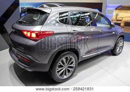 Frankfurt, Germany - Sep 13, 2013: Chery Tiggo 7 Suv Car Showcased At The Frankfurt Iaa Motor Show.