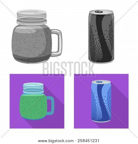 Vector Design Of Drink And Bar Symbol. Set Of Drink And Party Stock Vector Illustration.