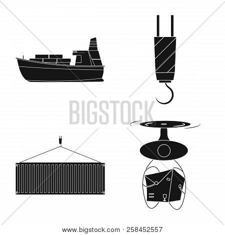 Vector Design Of Goods And Cargo Icon. Set Of Goods And Warehouse Stock Vector Illustration.
