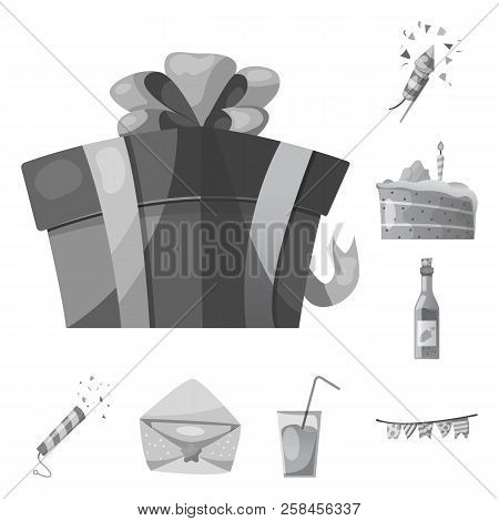 Vector Illustration Of Party And Birthday Icon. Collection Of Party And Celebration Vector Icon For 