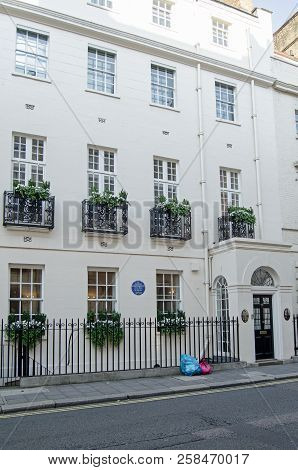 London, Uk - July 25, 2017: Historic Home Of The Sculptor Sir Richard Westmacott (1775 - 1856) In So