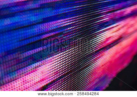 Bright Colored Led Smd Screen - Close-up Texture Abstract Background.