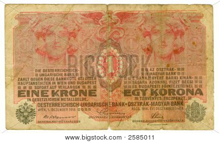 1 Bill Korona de monarquía Dual, 1916