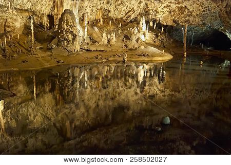 Moravian Karst, Czech Republic - May 05, 2013: A Karst Landscape And Protected Nature Reserve In The