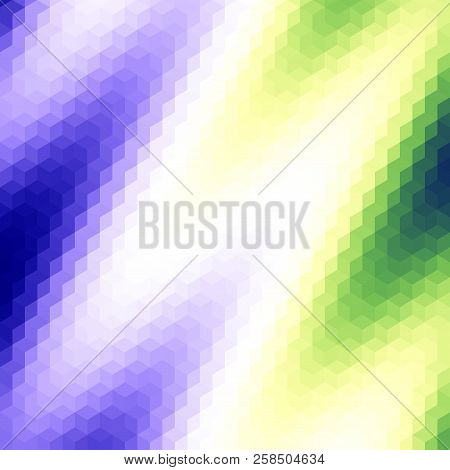 Geometric Polygonal Pattern Of A Cubes In Low Poly Style.