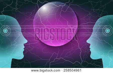Vector Abstract Concept Illustration For  Printed Materials, Website, Promotional Materials. Phantas