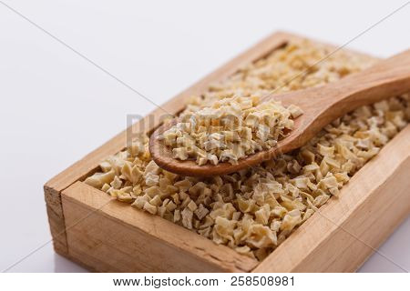 Fragrant Dried Parsnip On A White Acrylic Background