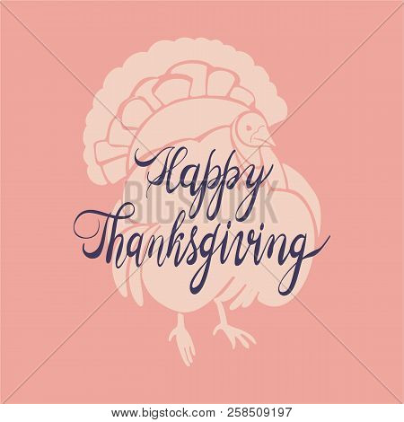 Turkey Cock Thanksgiving Concept Background. Simple Illustration Of Turkey Cock Thanksgiving Vector 