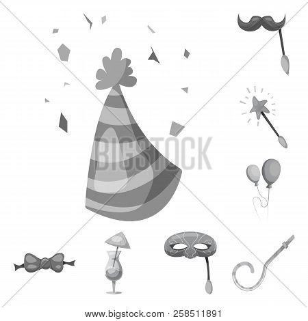 Vector Design Of Party And Birthday Sign. Set Of Party And Celebration Stock Vector Illustration.
