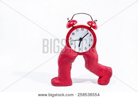 Daylight Saving Time. Wall Clock Going To Winter Time. Autumn Abstraction.