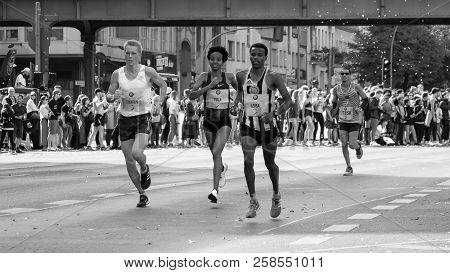 Berlin, Germany - September 16, 2018: Ethiopian Long Distance Runner Helen Tola Running At Berlin Ma