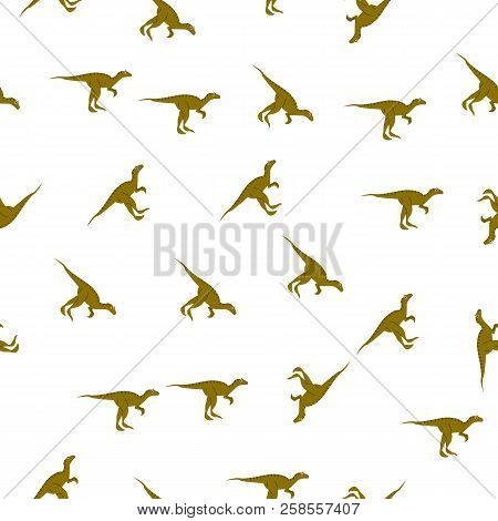 Allosaurus Icon In Pattern Style. One Of Dinosaurus Collection Icon Can Be Used For Ui, Ux