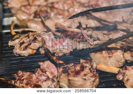 Meat Skewers On Skewers