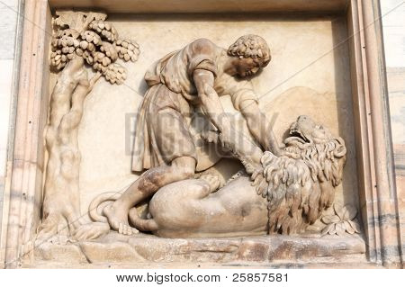 Samson uccidendo il Leone