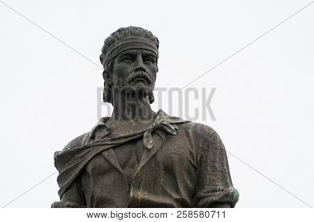Porto Alegre, Brazil - September 16, 2018: Sculpture Of The Typical Brazilian Gaucho, Called Work (m