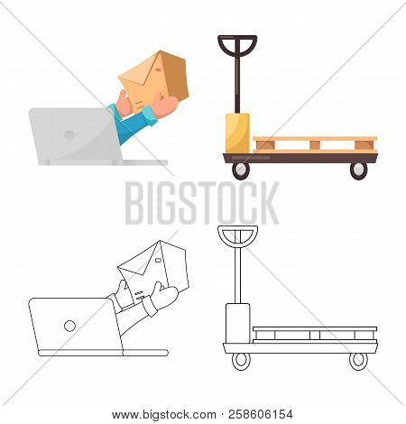 Vector Design Of Goods And Cargo Icon. Set Of Goods And Warehouse Vector Icon For Stock.