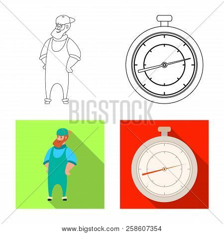 Vector Illustration Of Goods And Cargo Symbol. Collection Of Goods And Warehouse Stock Vector Illust