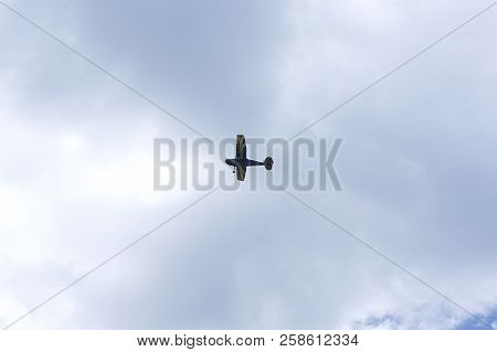 Monoplane Sky Flying Clouds Transport Airplane Outdoor