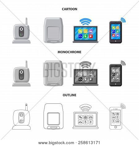 Vector Design Of Office And House Logo. Collection Of Office And System Vector Icon For Stock.