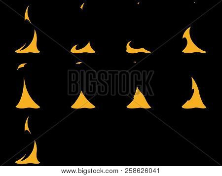 Sprite Sheets Fire Loop. Ready For Games Or Cartoon.
