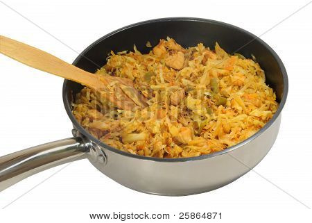 Bigos ในกระทะ