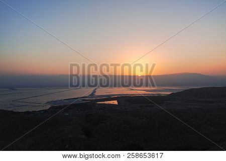 Lowest Salty Lake In World Below Sea Level Dead Sea, Full Of Minerals Near Luxury Vacation Resort Ei
