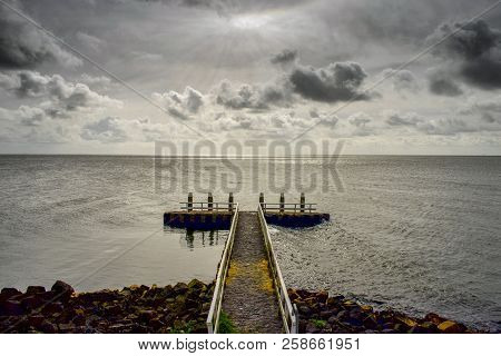 The Afsluitdijk Dam, Masterwork Of Dutch Engineers  Was Built Constructed Between 1927 And 1932