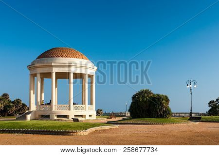 Terrazza Mascagni At Livorno, Italy In A Sunny Day