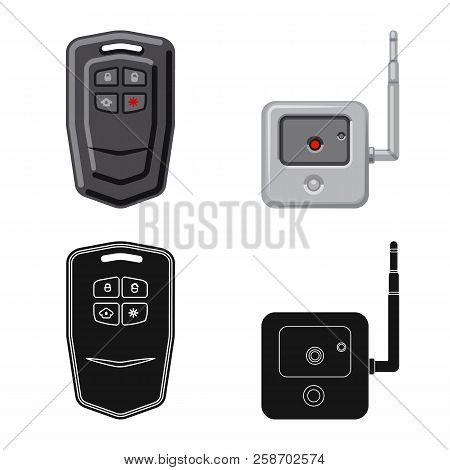 Vector Illustration Of Office And House Symbol. Set Of Office And System Vector Icon For Stock.