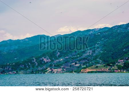 Begnas Tal, Nepal With The Annapurna Himalaya Visible In The Background At Day