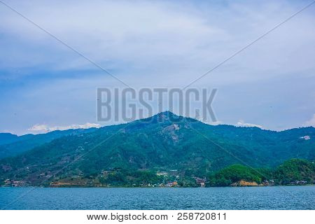 Begnas Tal, Nepal With The Annapurna Himalaya Visible In The Background At Day
