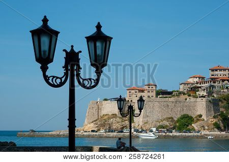 Ulcinj, Montenegro - September 12, 2018. Ulcinj A Historic Town Located On The Southern Coast Of Mon