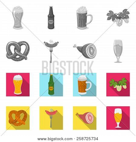 Vector Design Of Pub And Bar Logo. Set Of Pub And Interior Stock Vector Illustration.