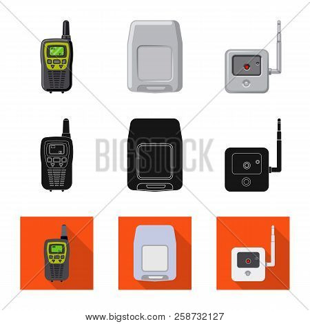 Isolated Object Of Office And House Sign. Collection Of Office And System Vector Icon For Stock.