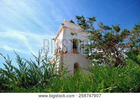 Bell Tower Of Saint Lucas Church In Toconao Town, Archaeological Site  Near San Pedro De Atacama, No