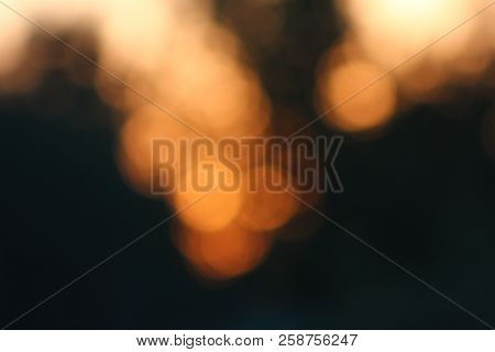 Blurred Sunset Bokeh Nature Gloden Sun Light