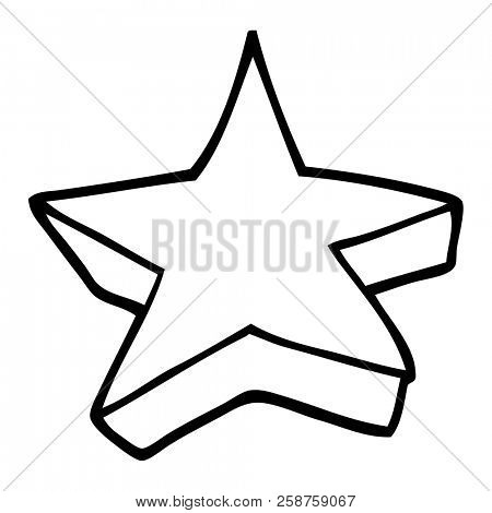 line drawing cartoon shooting star