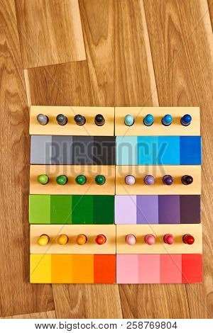Montessori Color Wood Color Gamut Box For School