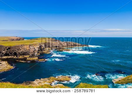 Yesnaby Cliffs - Coast Line Of Orkney Scotland