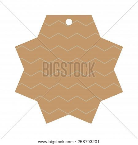 Isolated Empty Texture Sale Label. Vector Illustration Design